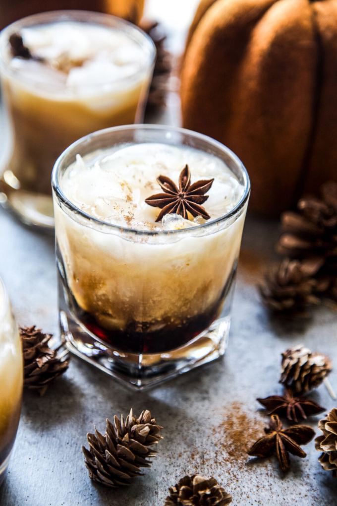 Pumpkin White Russian Cocktail