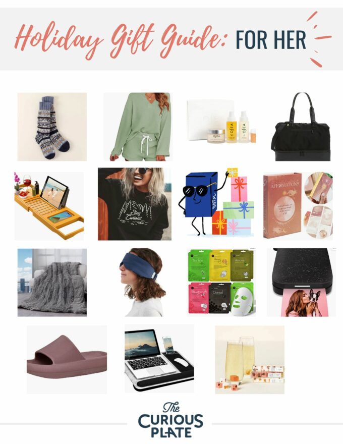2022 Holiday Gift Guide For Her www.thecuriousplate.com.