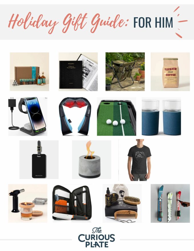 2022 Holiday Gift Guide: For Him!  www.thecuriousplate.com