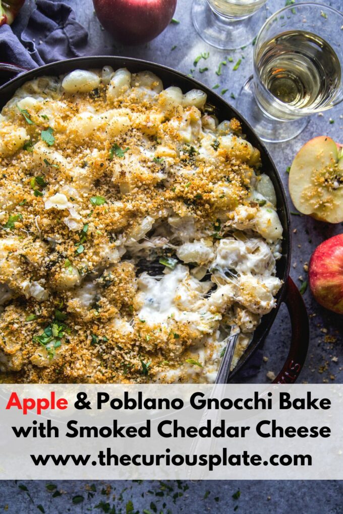 Apple & Poblano Gnocchi Bake with Smoked Cheddar Cheese
