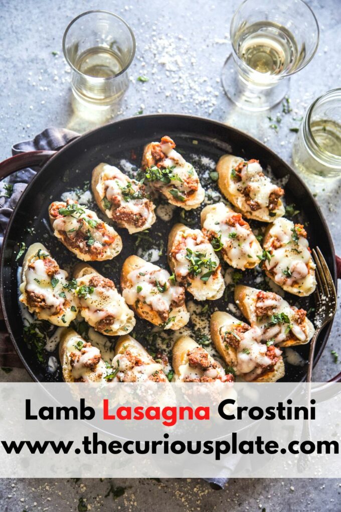 Lamb Lasagna Crostini www.thecurisouplate.com