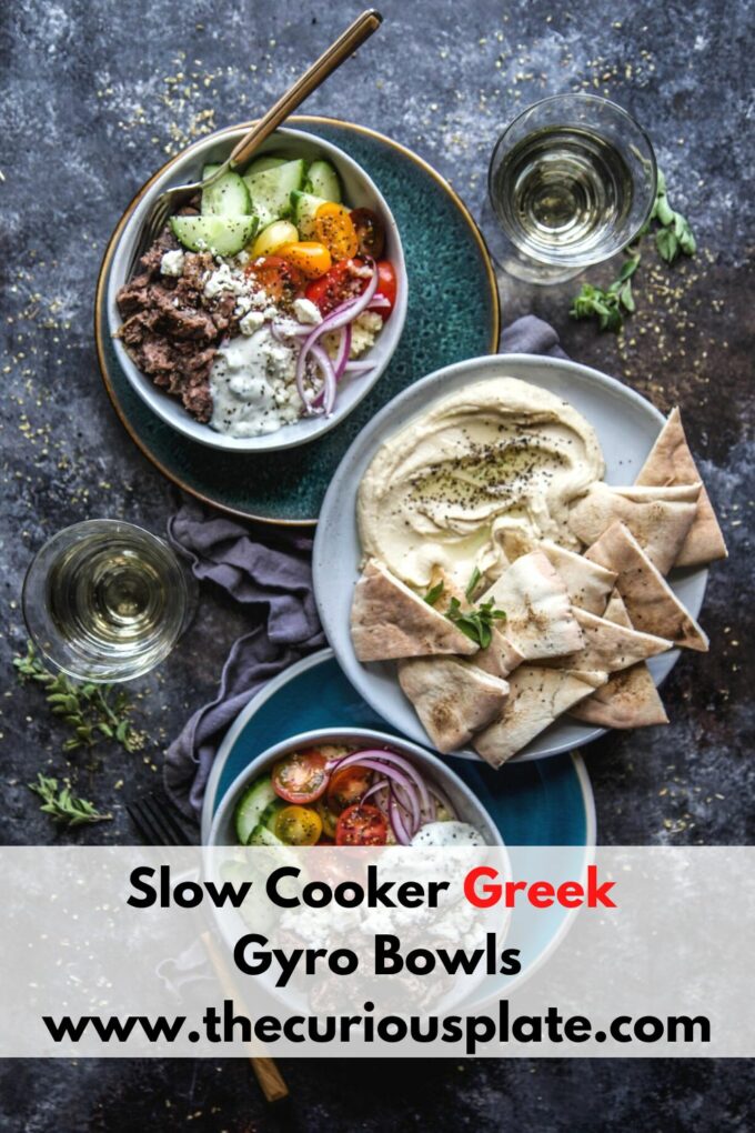 Slow Cooker Greek Gyro Bowls