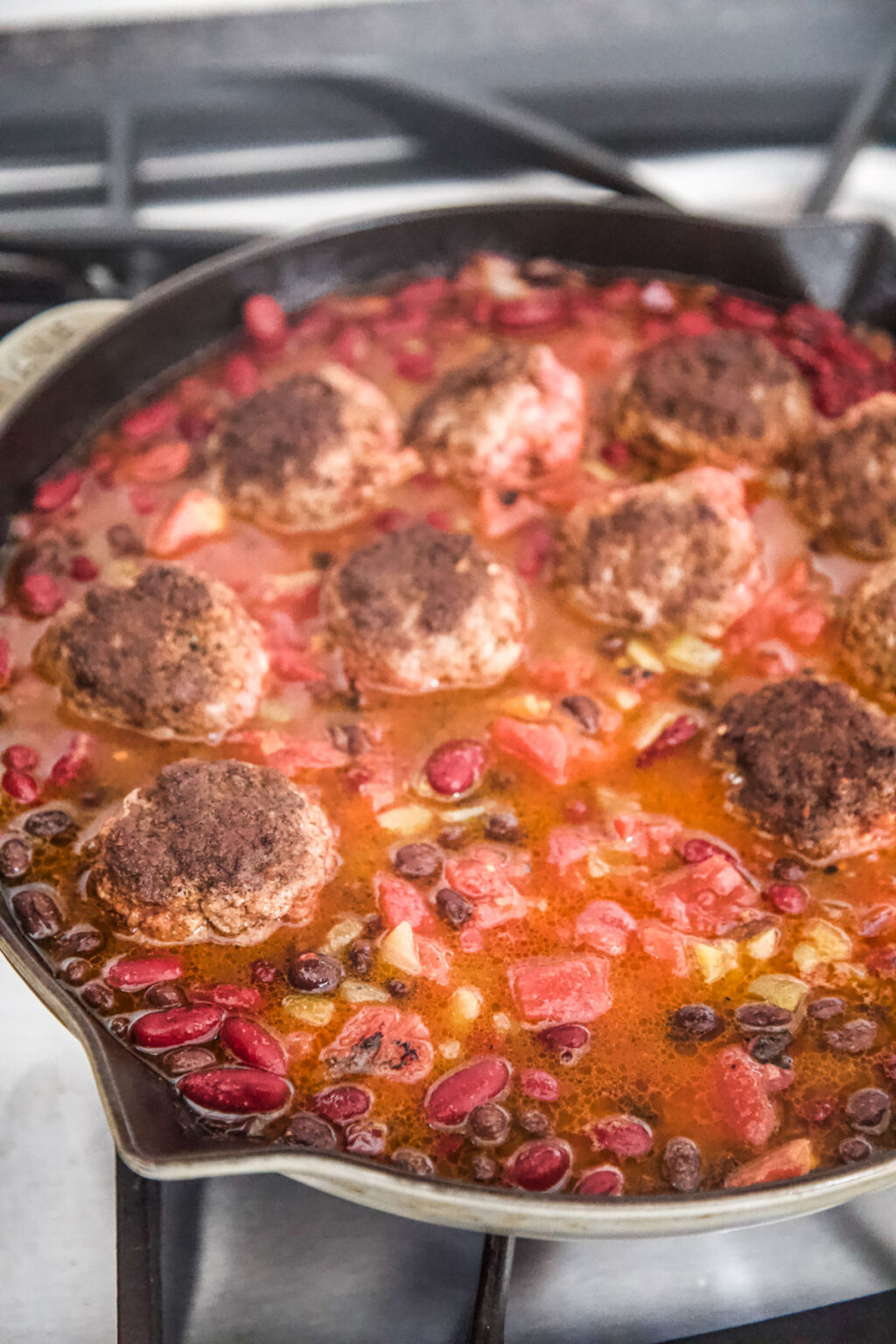 One Skillet Meatballs With Chili Sauce   Meatball 5 1024x1536 