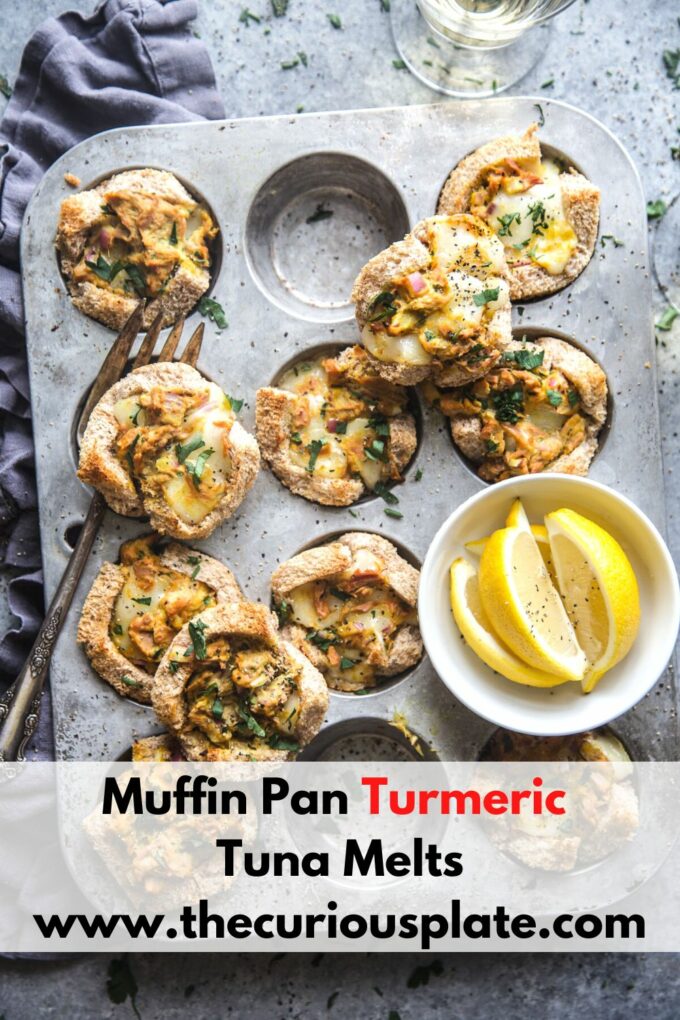 Muffin Pan Turmeric Tuna Melts www.thecuriousplate.com