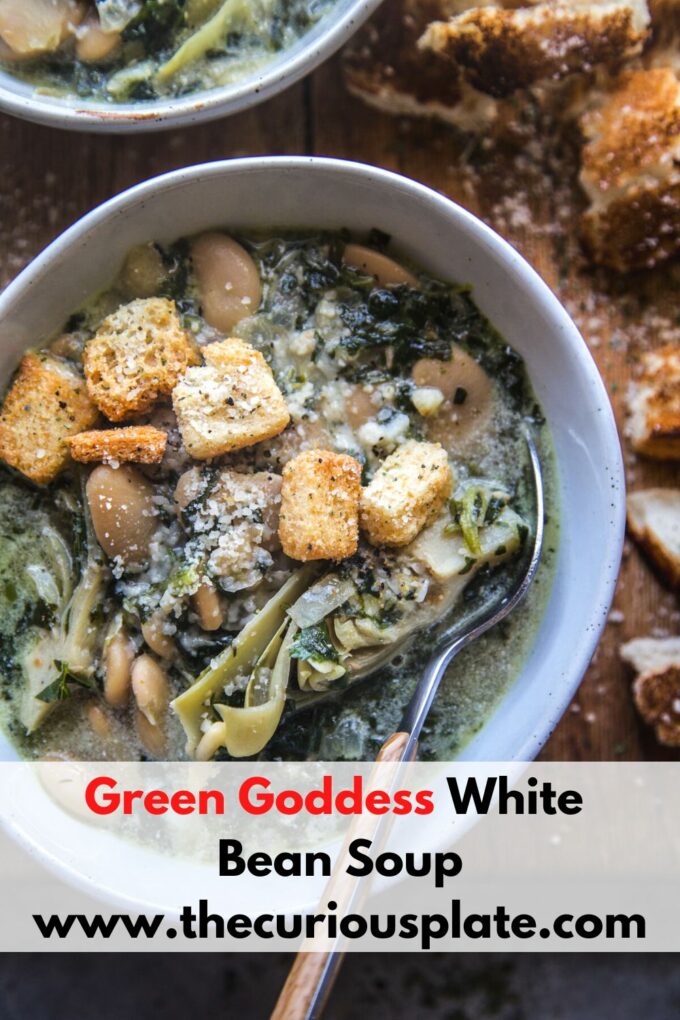 green goddess white bean soup www.thecuriousplate.com