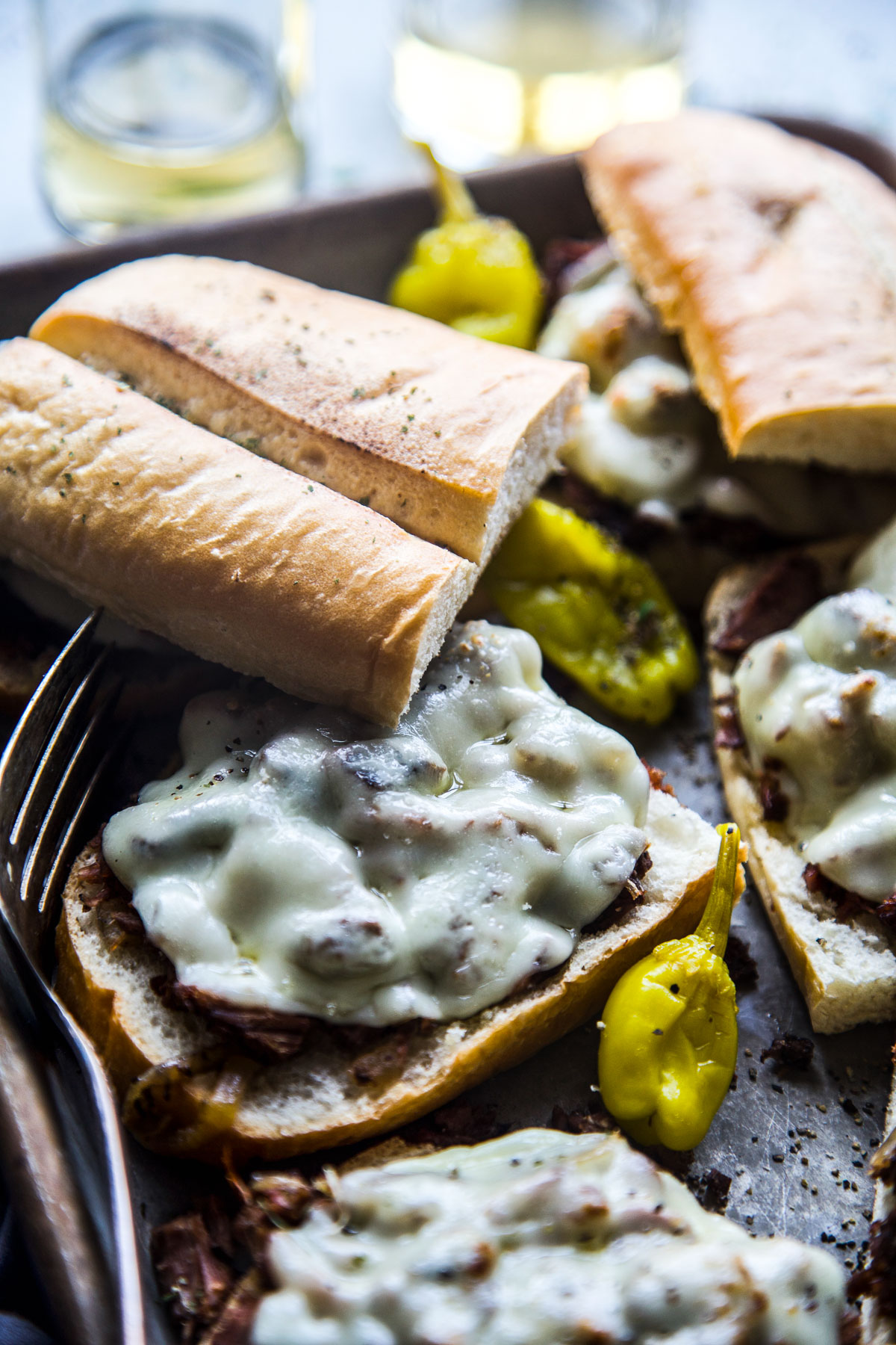 Slow Cooker Shredded Pot Roast Sandwiches