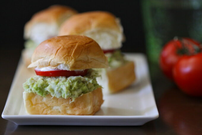 Avocado and Crab Sliders with Lemon Aioli