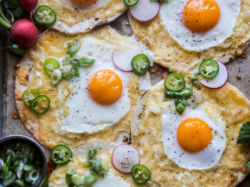 Simple Sheet Pan Eggs Topped with Chunky Salsa - Unsophisticook