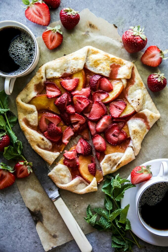 Strawberry-Peach Galette