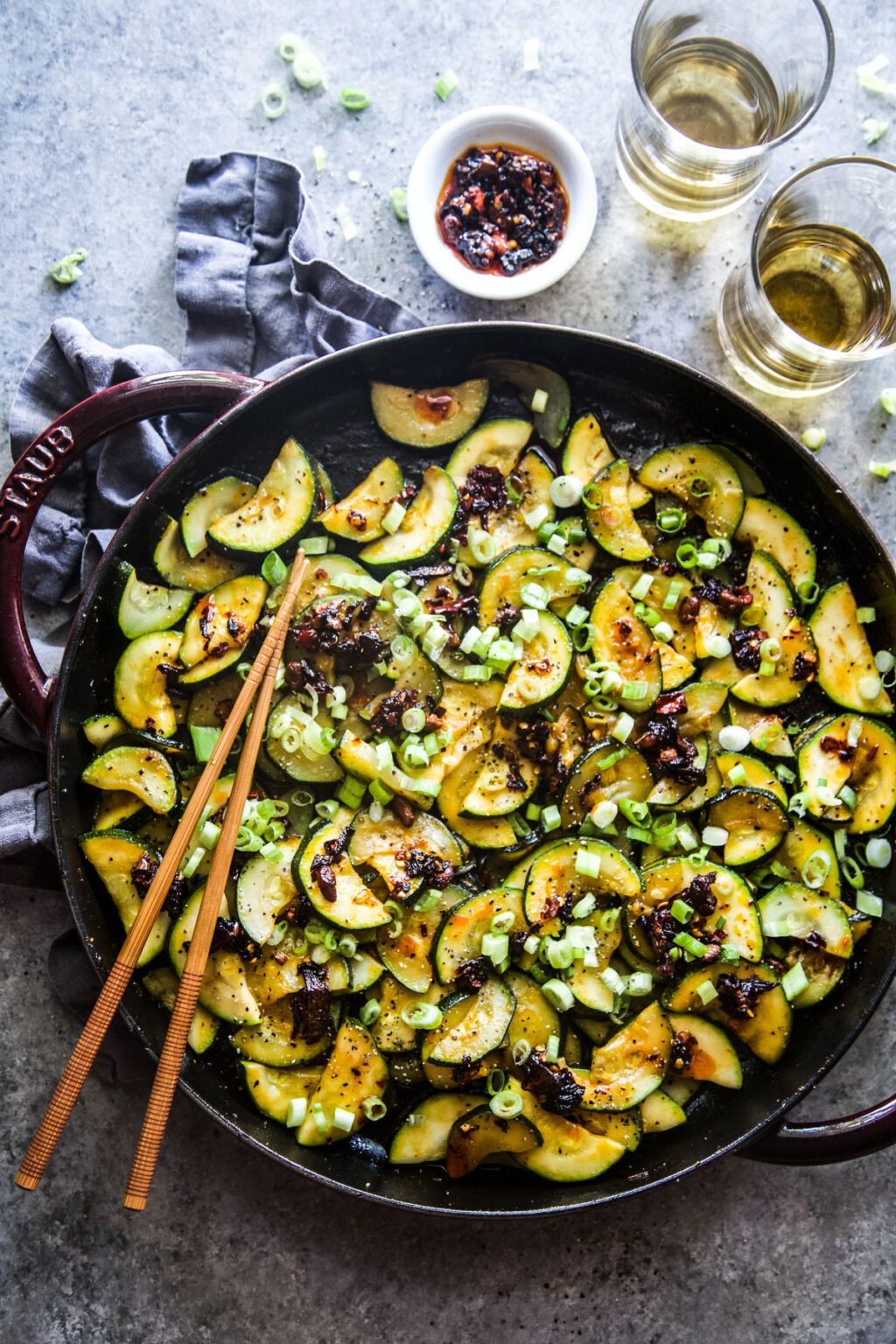 Spiced Zucchini with Chili Crisp