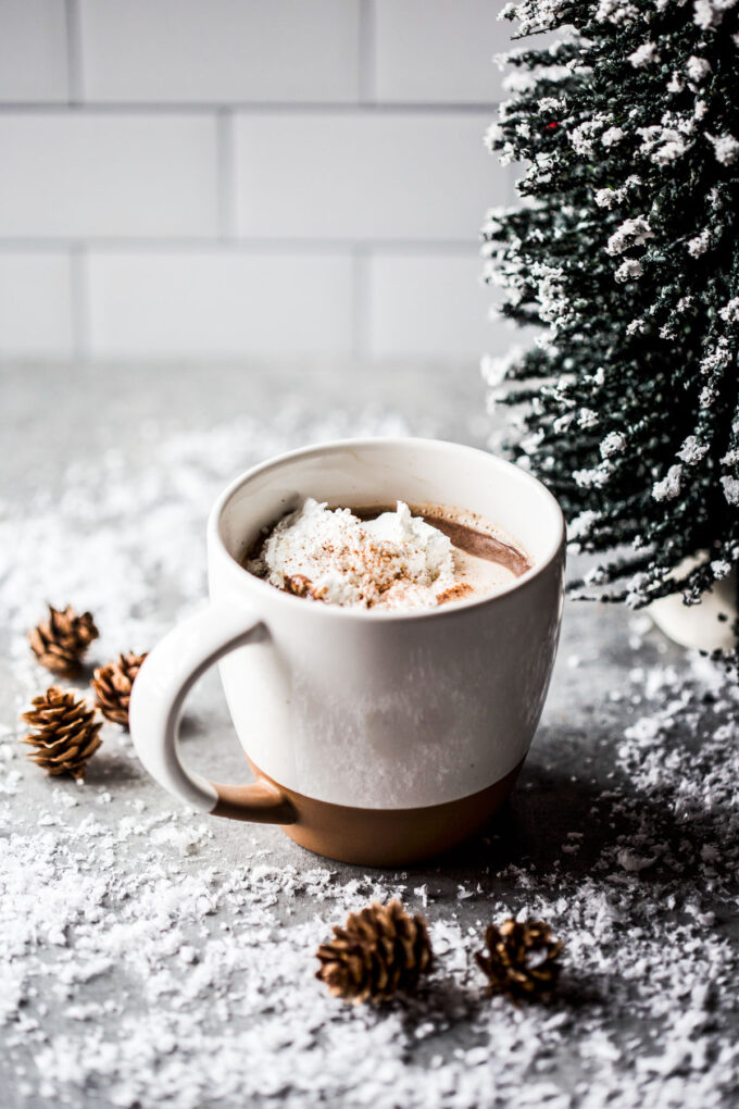 easy tahini hot chocolate
