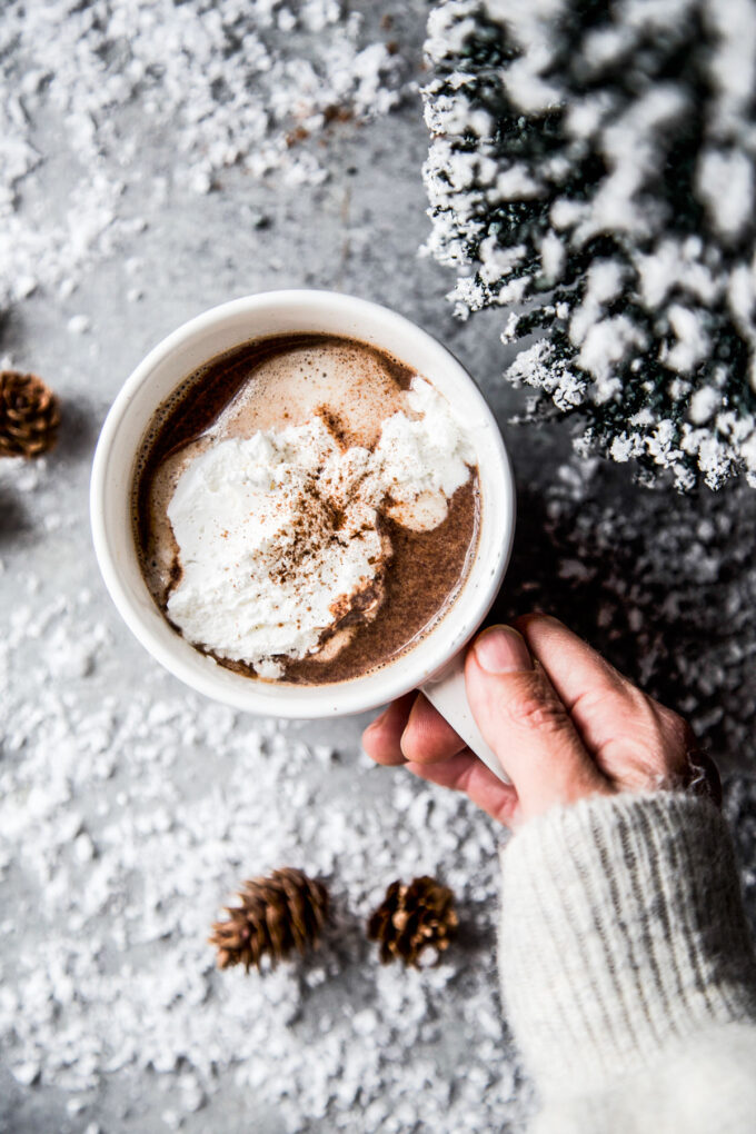 easy tahini hot chocolate