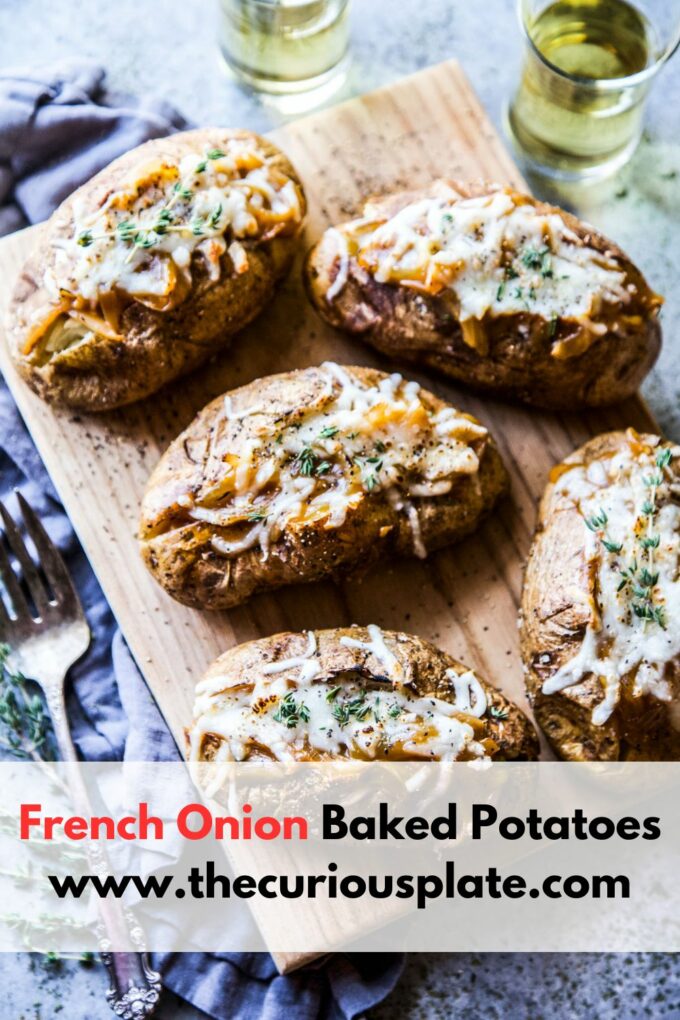 french onion baked potatoes www.thecuriousplate.com