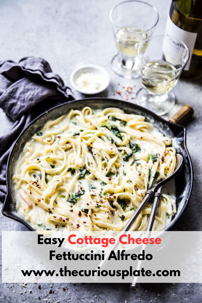 easy cottage cheese Fettuccine alfredo