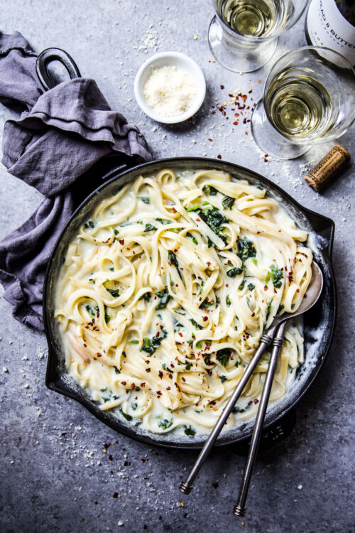 easy cottage cheese Fettuccine alfredo