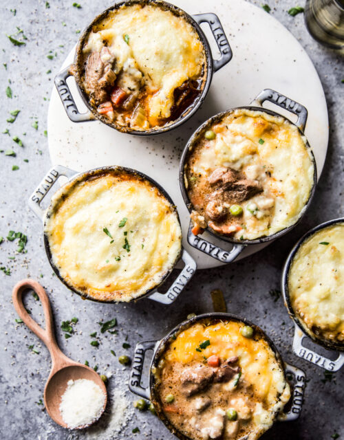 Mini lamb shoulder shepherds pie