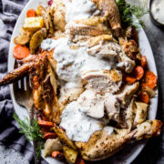 Skillet Whole Roasted Ranch Chicken