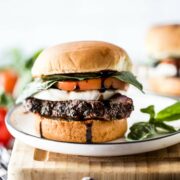 American Lamb Sirloin Chop Caprese Sliders