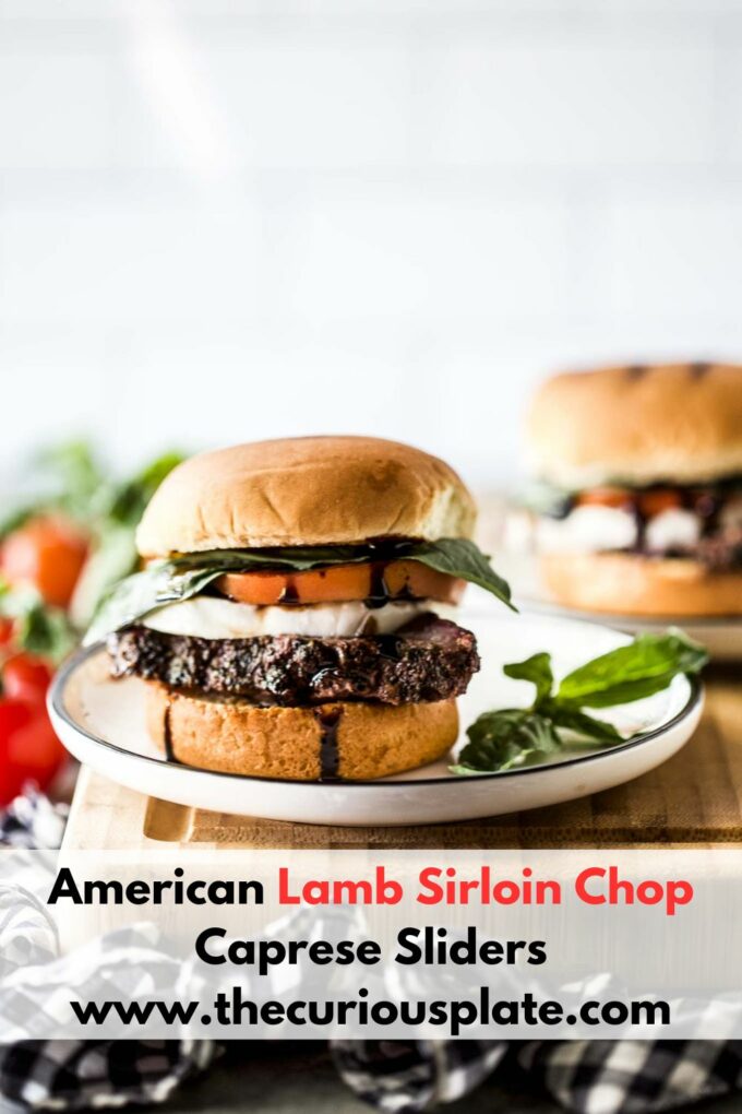 American Lamb Sirloin Chop Caprese Sliders