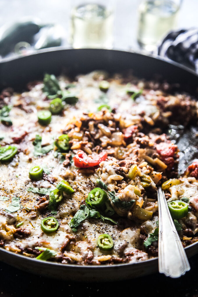 Chili Spiced Beef Orzo