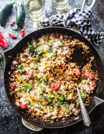 Chili Spiced Beef Orzo