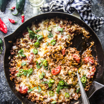 Chili Spiced Beef Orzo