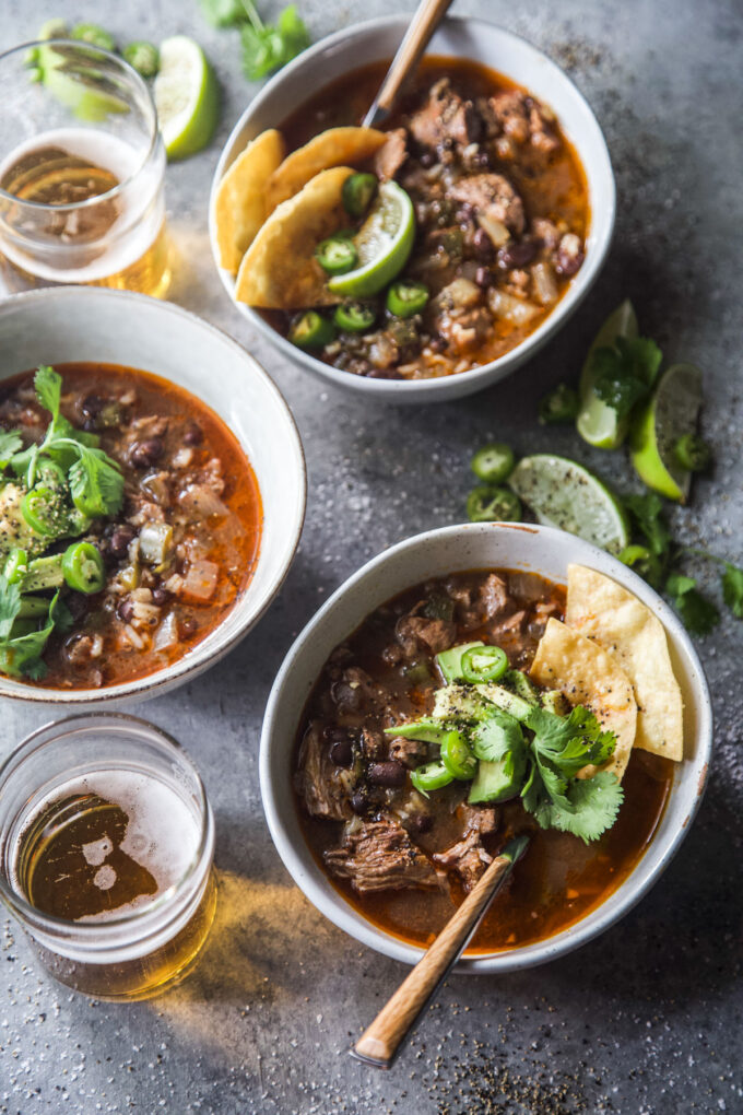 Slow Cooker American Lamb Shoulder Tex-Mex Tortilla Soup www.thecuriousplate.com