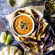 spiced pumpkin tomatillo salsa www.thecuriousplate.com