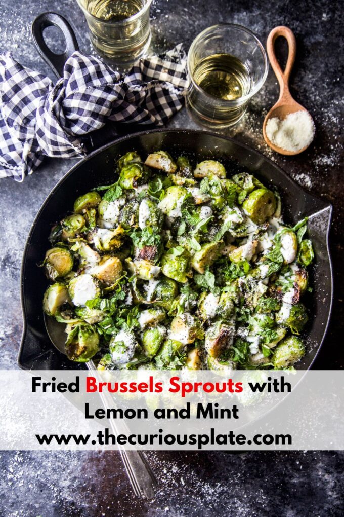 Fried Brussels Sprouts with Lemon and Mint