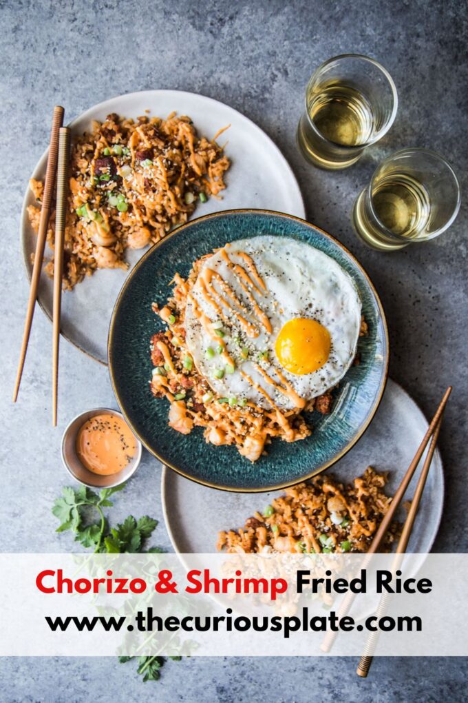 chorizo and shrimp fried rice