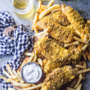 Indian Spiced Chicken Tenders with Cool Ranch Dipping Sauce