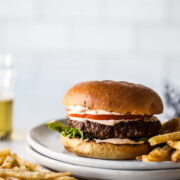 Skillet Creole Burger with Crispy Ranch French Fries