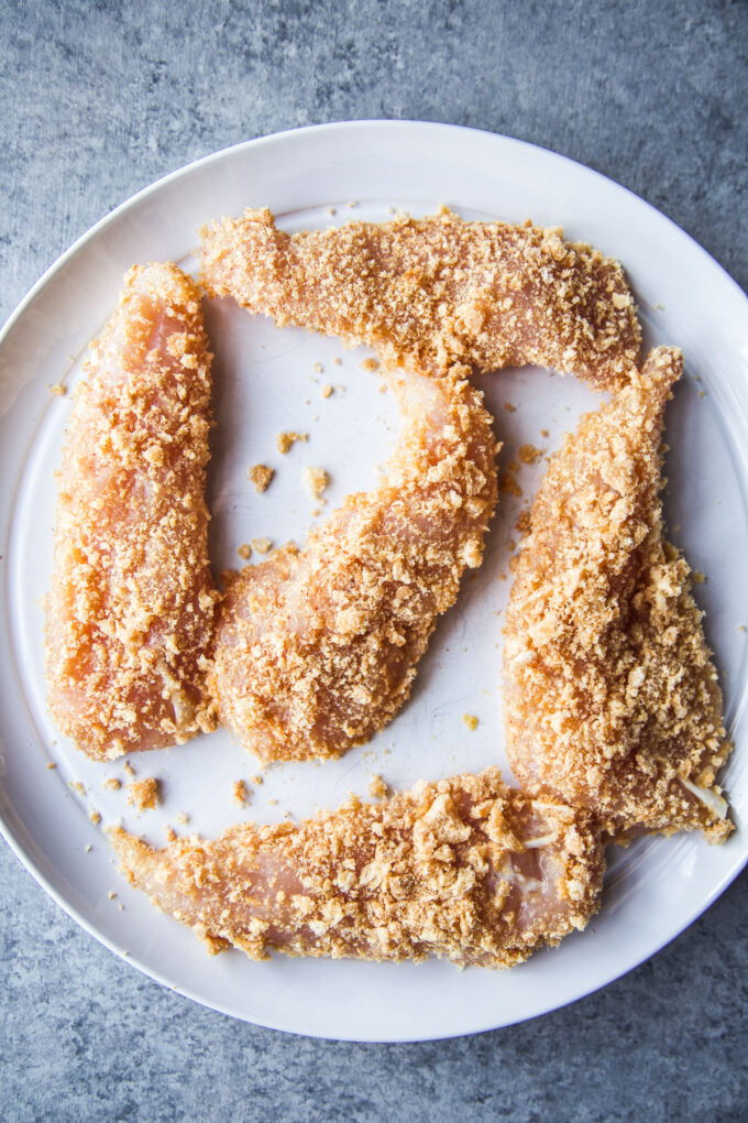 chicken tenders on a plate