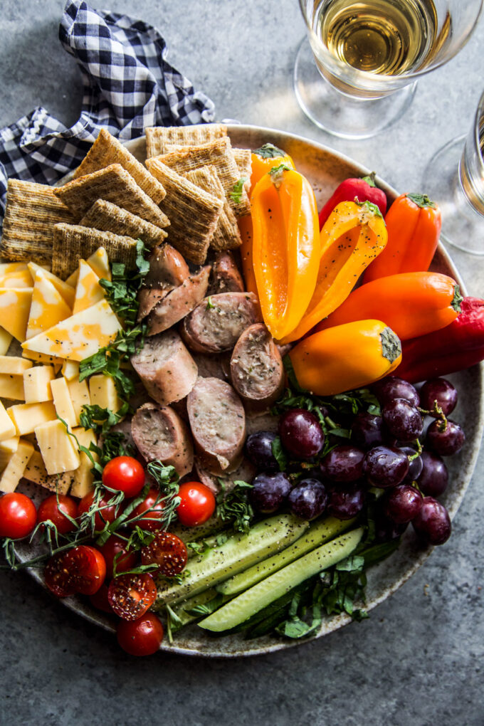 ultimate savory girl snack plate